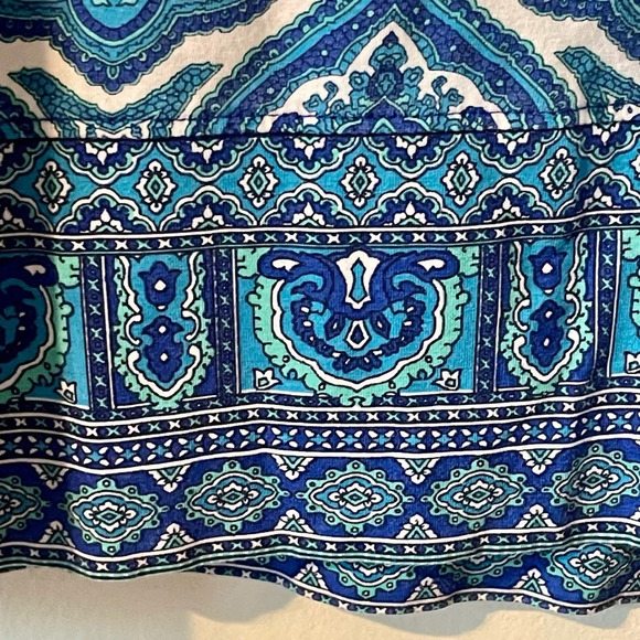 Coolibar Women’s Blue Paisley Print Oceanside Tunic Dress UPF 50+ Size Medium - Picture 6 of 9